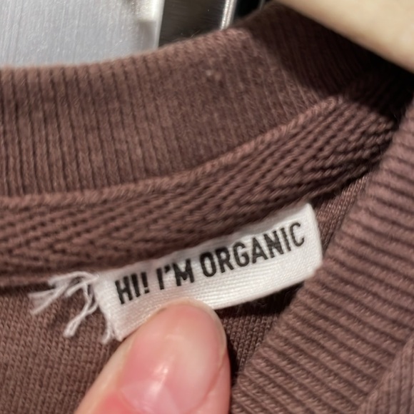 Boutique Mushroom Appliqué Organic CottonSweatshirt BRAND NEW - Picture 3 of 6